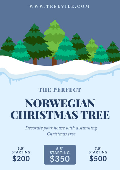 The Norwegian Christmas Tree Flyer 420x595