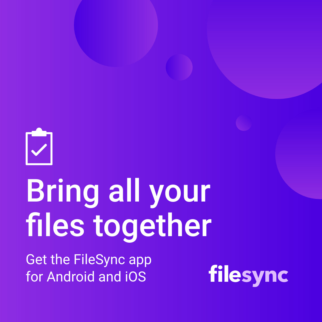 Purple File Synchronization App