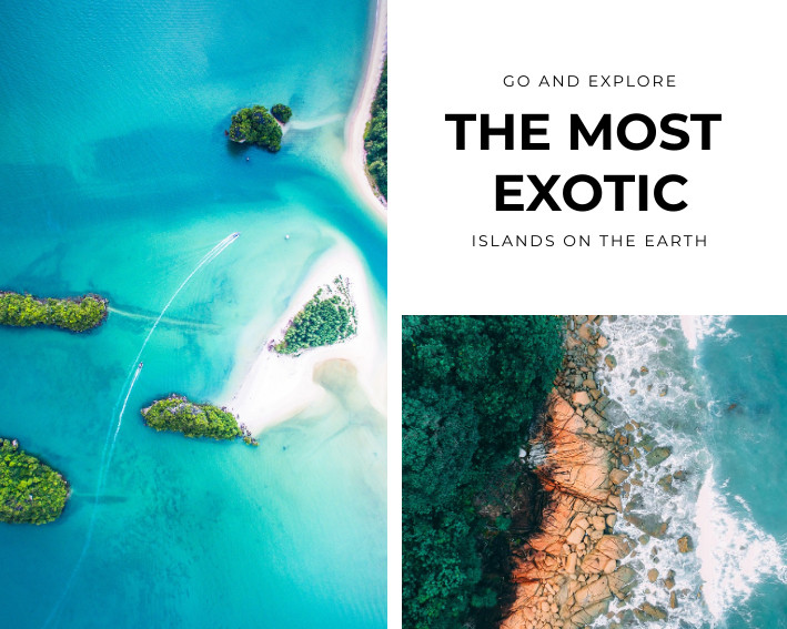 Most Exotic Island – Photo Collage Template 709x567 template