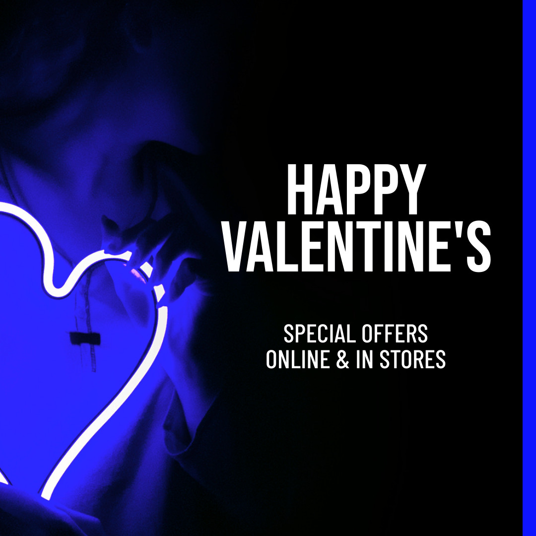 Blue Happy Valentine's Day Offers