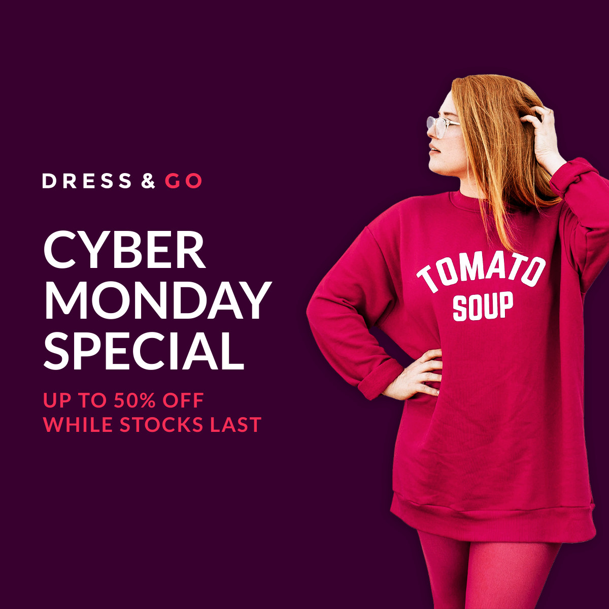 Cyber Monday Special Red Woman