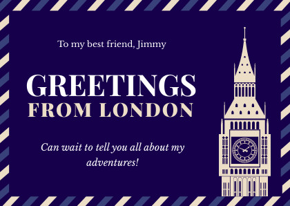 Jimmy Greetings from London – Card Template 420x298 template preview
