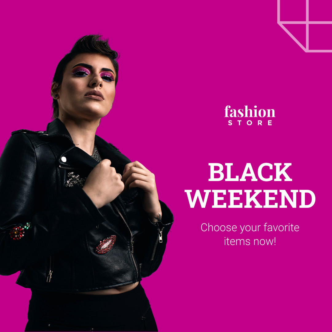 Pink Fashion Black Friday Inline Rectangle 300x250