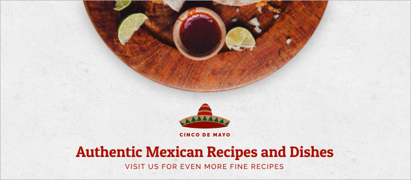 Authentic Cinco de Mayo Recipes Facebook Cover 820x360