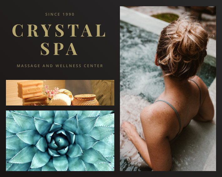 Crystal Spa Wellness Photo – Collage Template 709x567 template preview