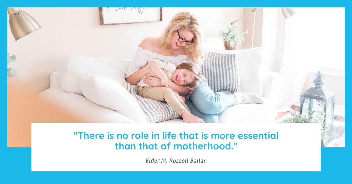 Mother's Day Quote Blue