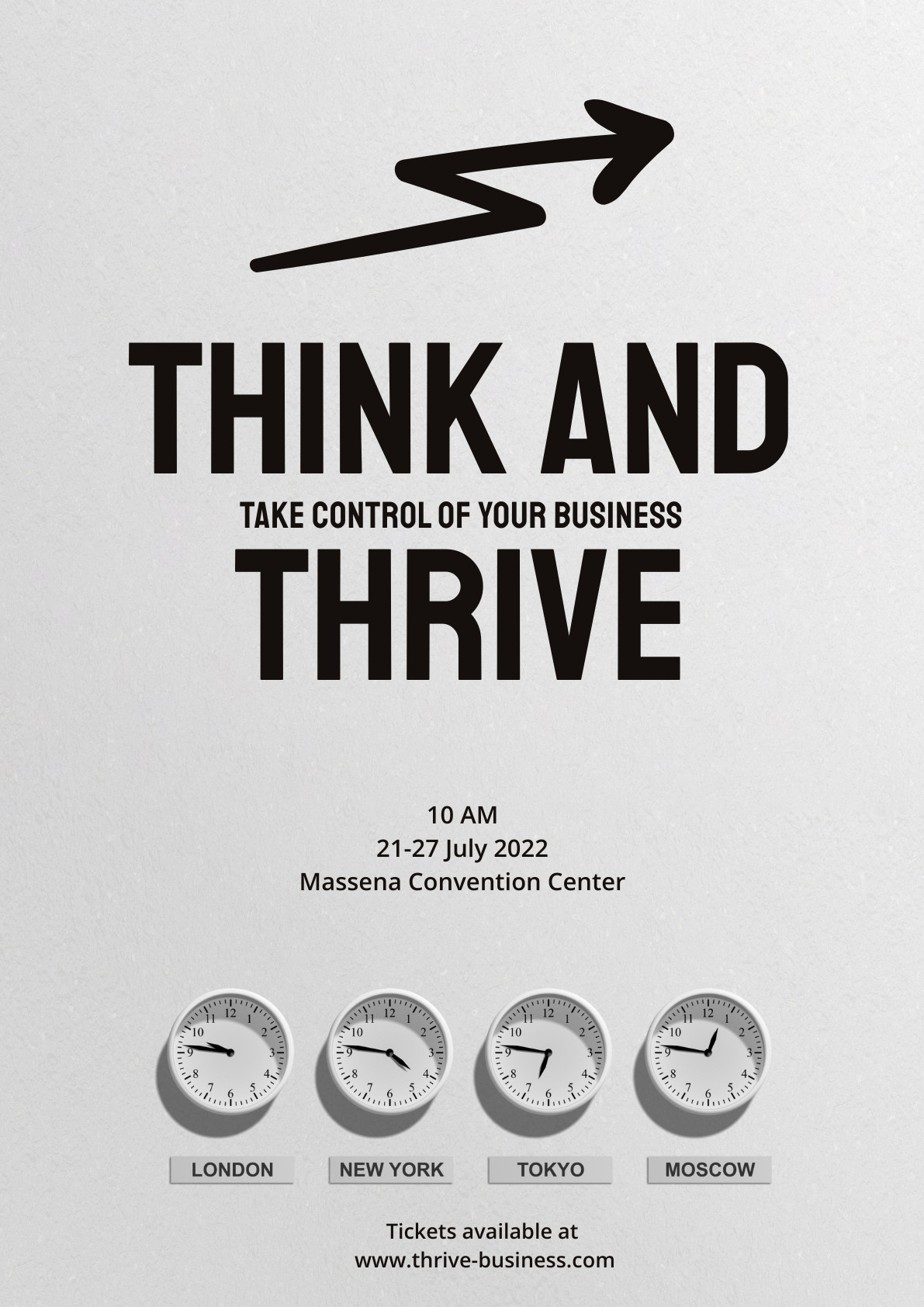 Think and Thrive – Poster Template 1191x1684