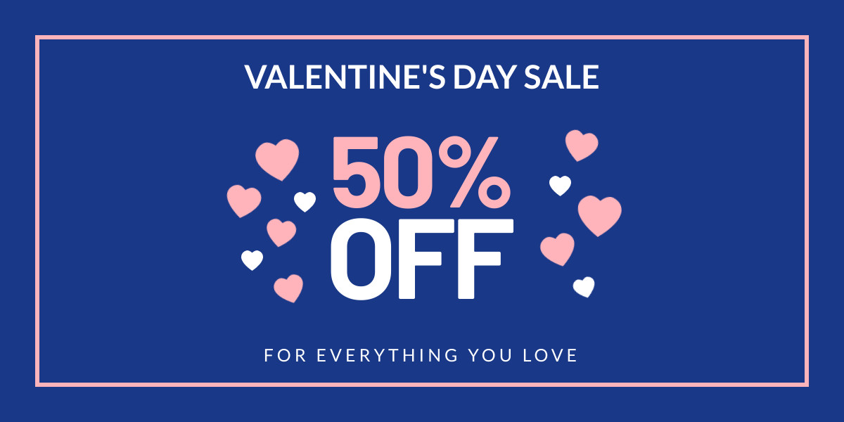 Valentine's Day Sale Ad Template