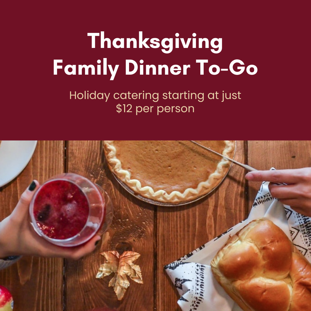 Thanksgiving Family Dinner To Go  Inline Rectangle 300x250