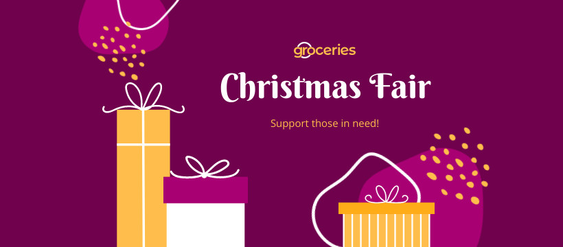 Christmas Fair Charity  Facebook Cover 820x360
