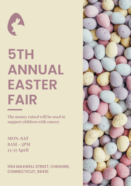 Pastel Eggs Annual Easter Fair – Flyer Template
