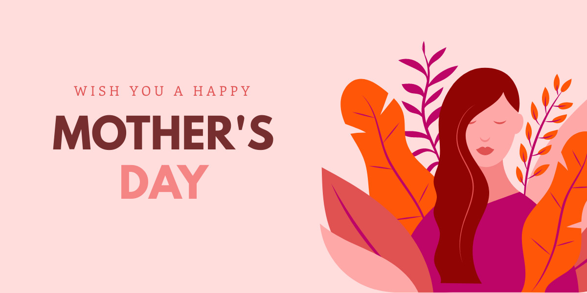 Wish You a Happy Mother's Day Facebook Cover 820x360