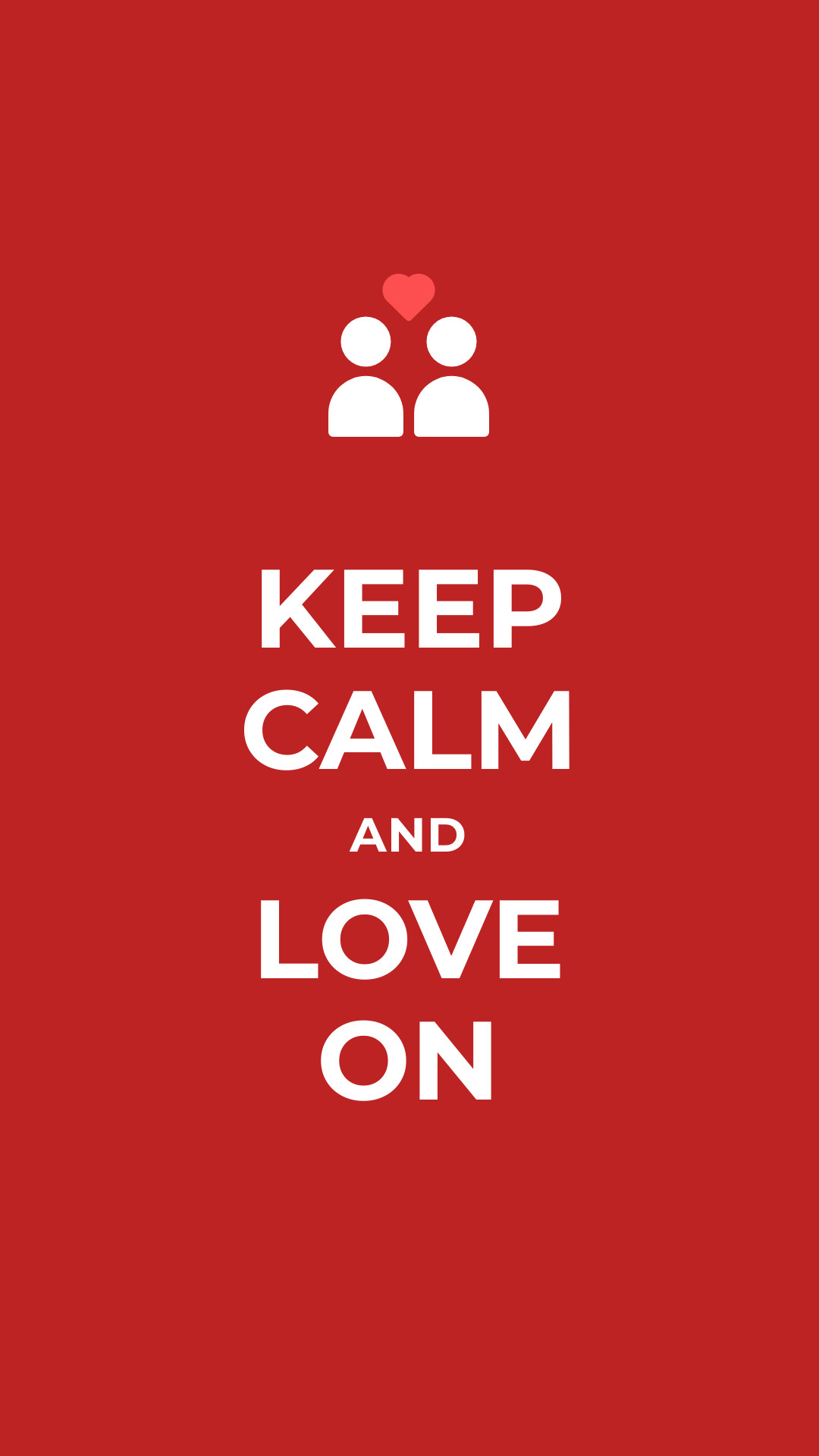 Keep Calm and Love On Facebook Sponsored Message 1200x628