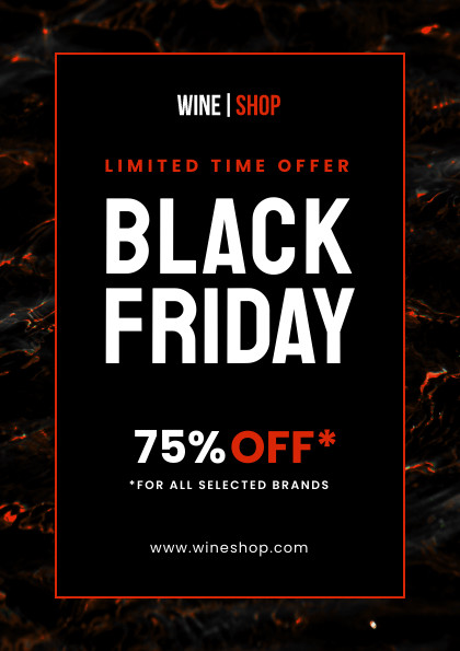 Limited Red Offer Black Friday Flyer 420x595