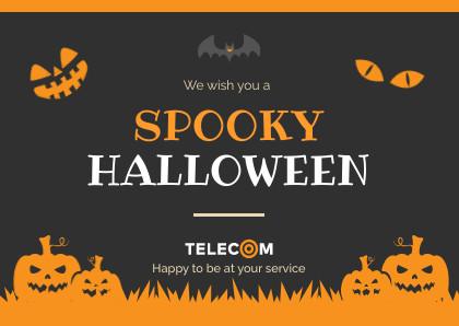 Spooky Halloween Wish Card 420x298 template