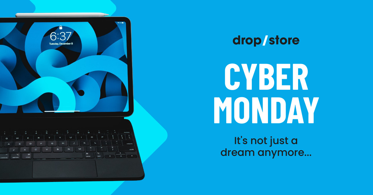 Cyber Monday Blue Laptop Dream