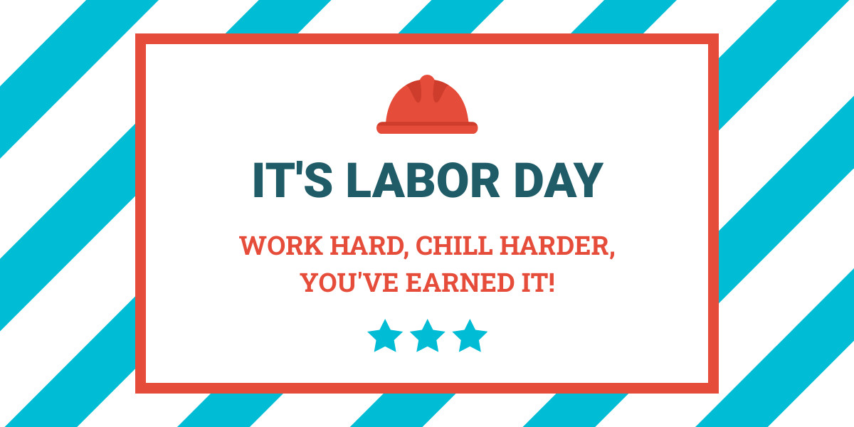 Labor Day Work Hard Chill Harder Facebook Cover 820x360