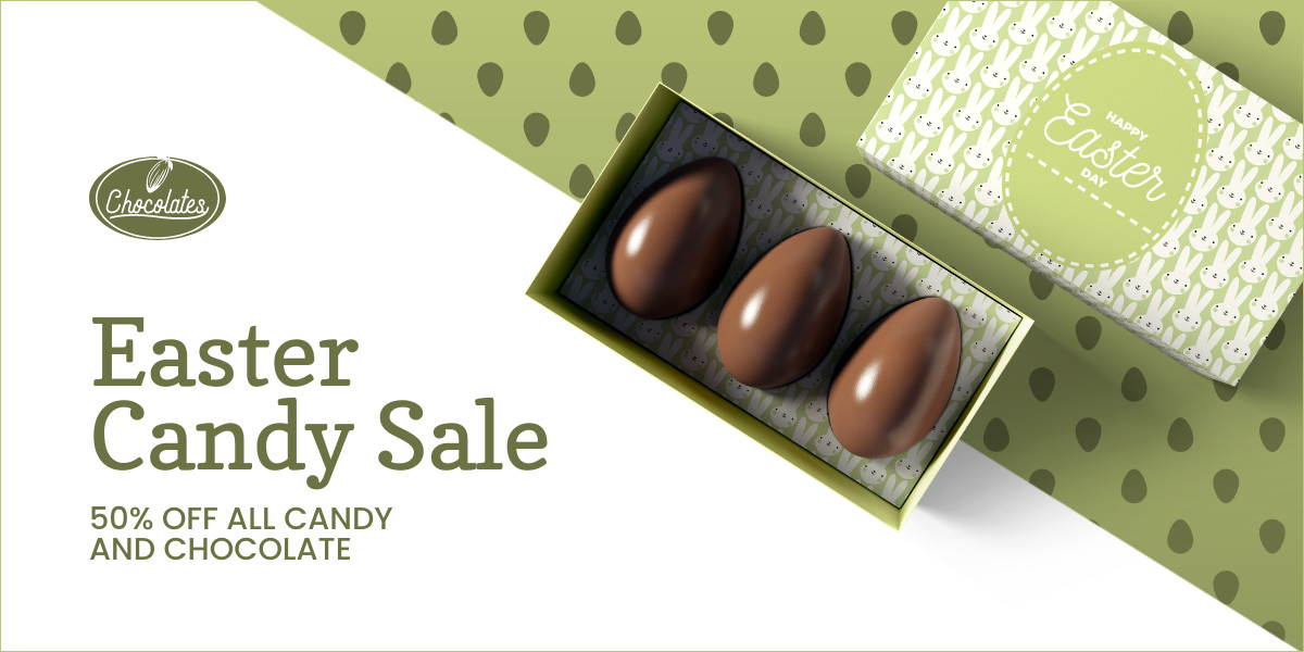Green Easter Candy Sale Inline Rectangle 300x250