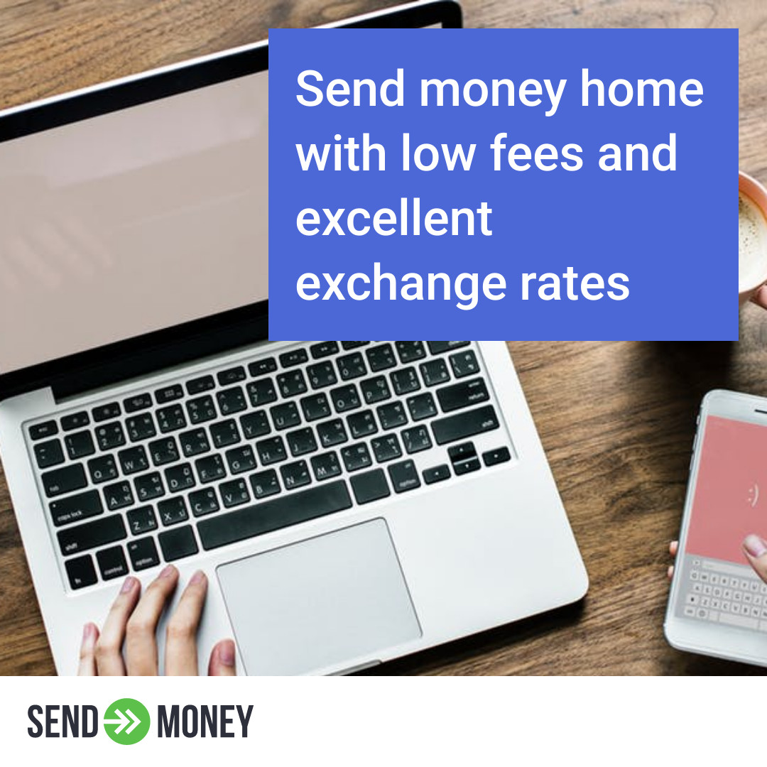 Send Money With Low Fees 1080x1080 template