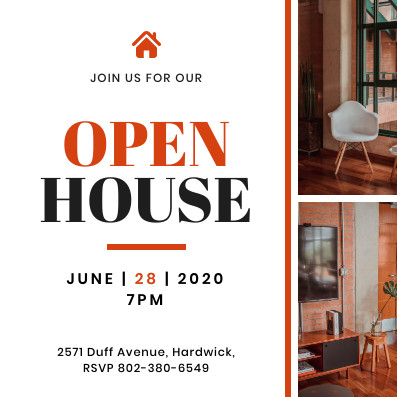 Join Us For Our Open House – Invitation Template 397x397 template