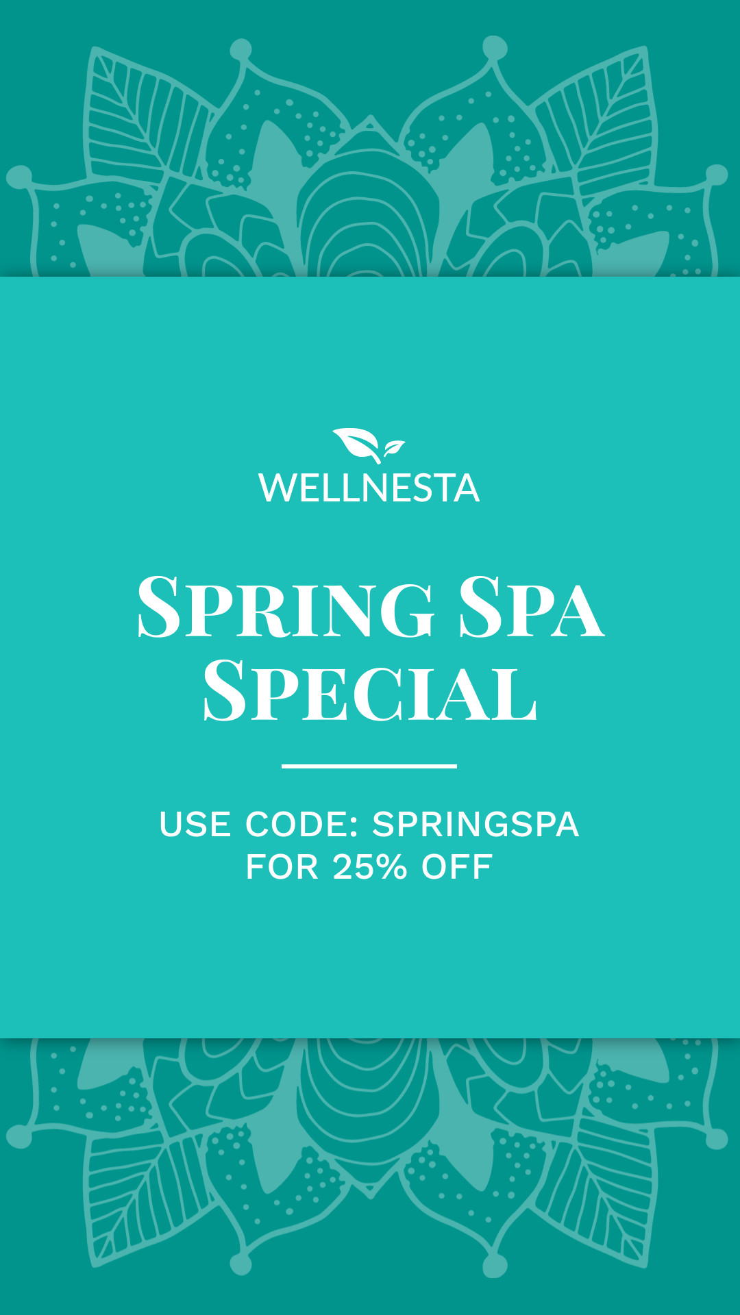 Teal Elegant Spring Spa Special