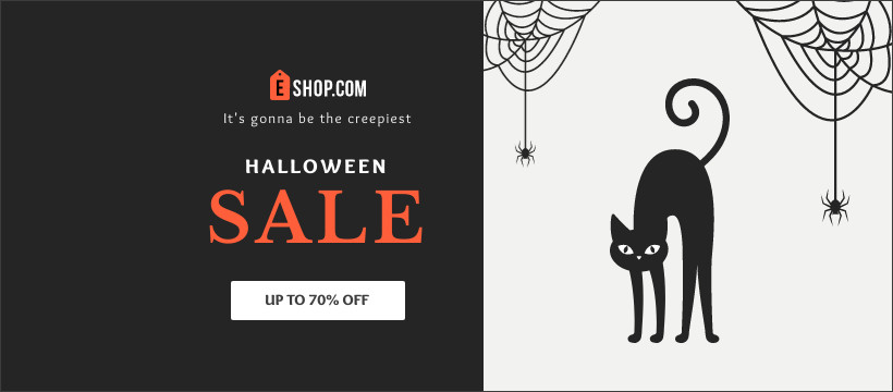 Creepiest Halloween Sale Facebook Cover 820x360