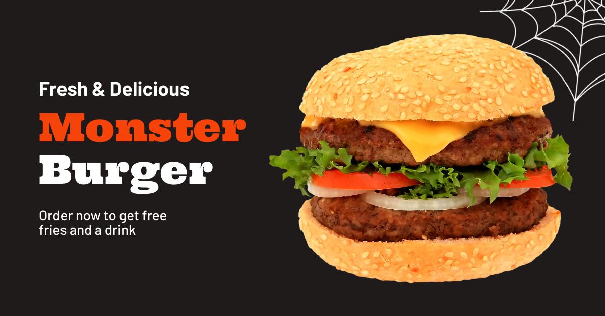 Halloween Monster Burger Sale