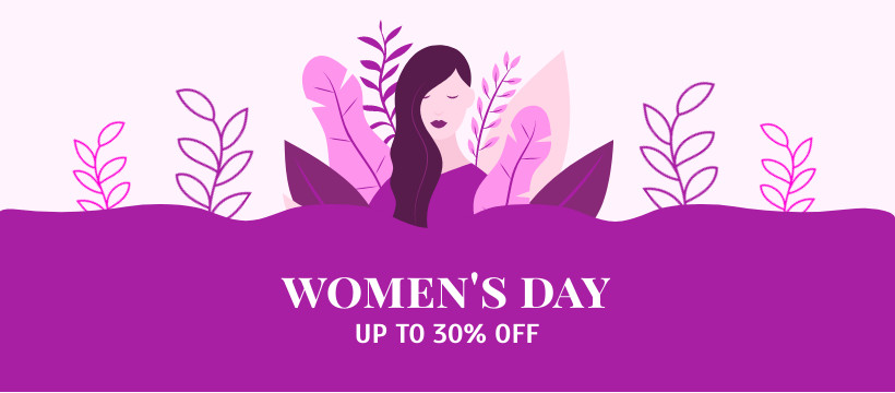 Purple Illustration Women's Day