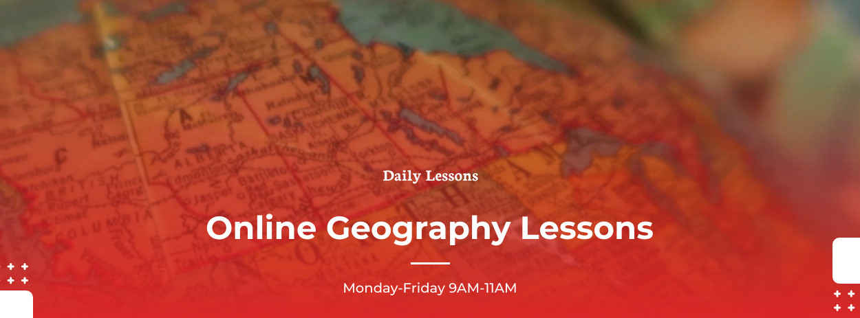 Online Geography Lessons Video Facebook Video Cover 1250x463