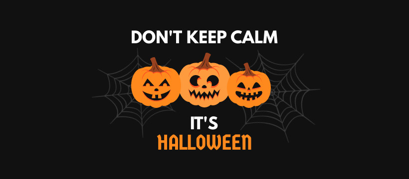 Don't Keep Calm Halloween  Facebook Cover 820x360