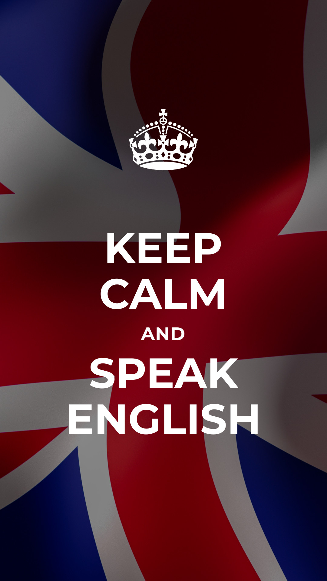 Keep Calm and Speak English Facebook Sponsored Message 1200x628