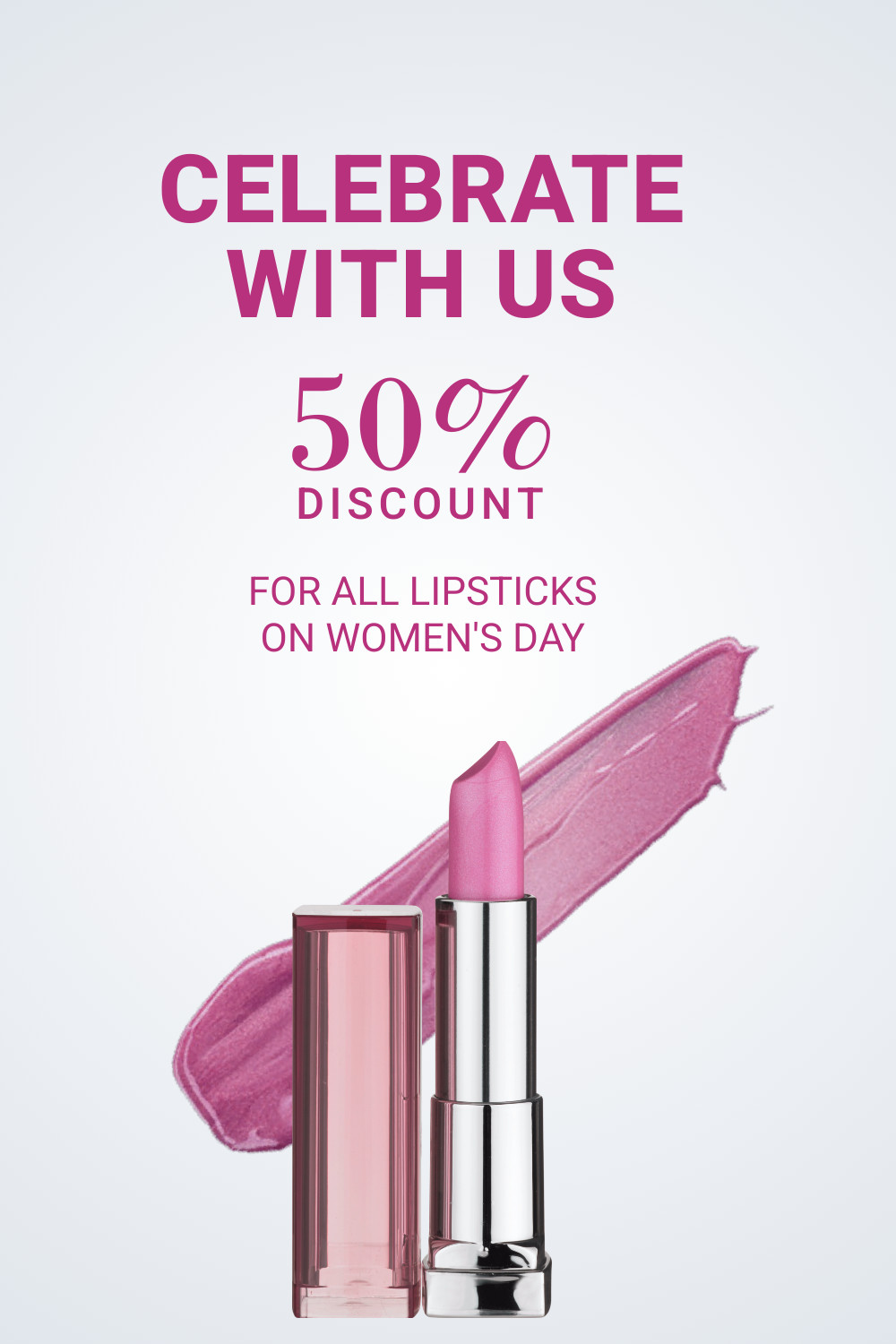 Celebrate Women's Day Lipstick Inline Rectangle 300x250