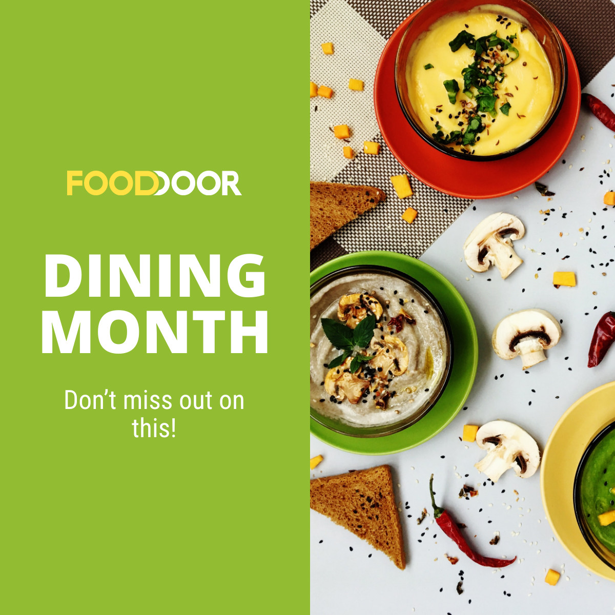 FoodDoor Dining Month Offer 