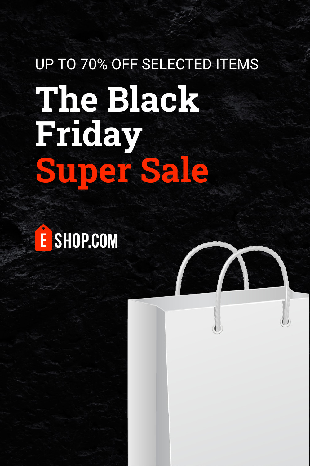 Black Friday White Bag Sale Inline Rectangle 300x250