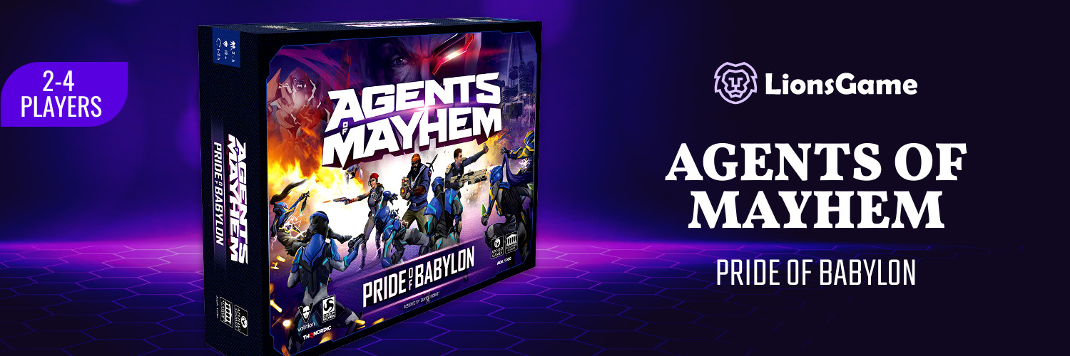 Purple Board Game Agents of Mayhem