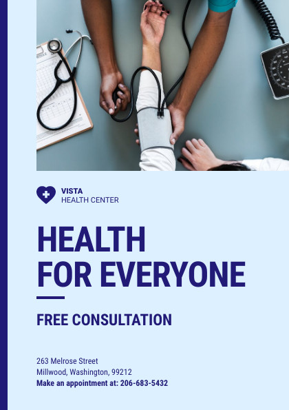 Health Center Vista – Flyer Template 420x595