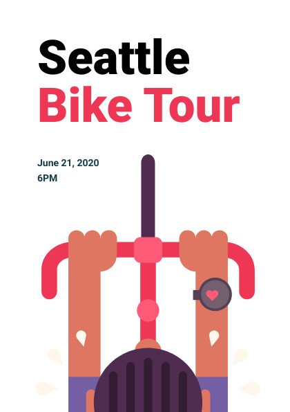 Seattle Bike Tour – Flyer Template 420x595