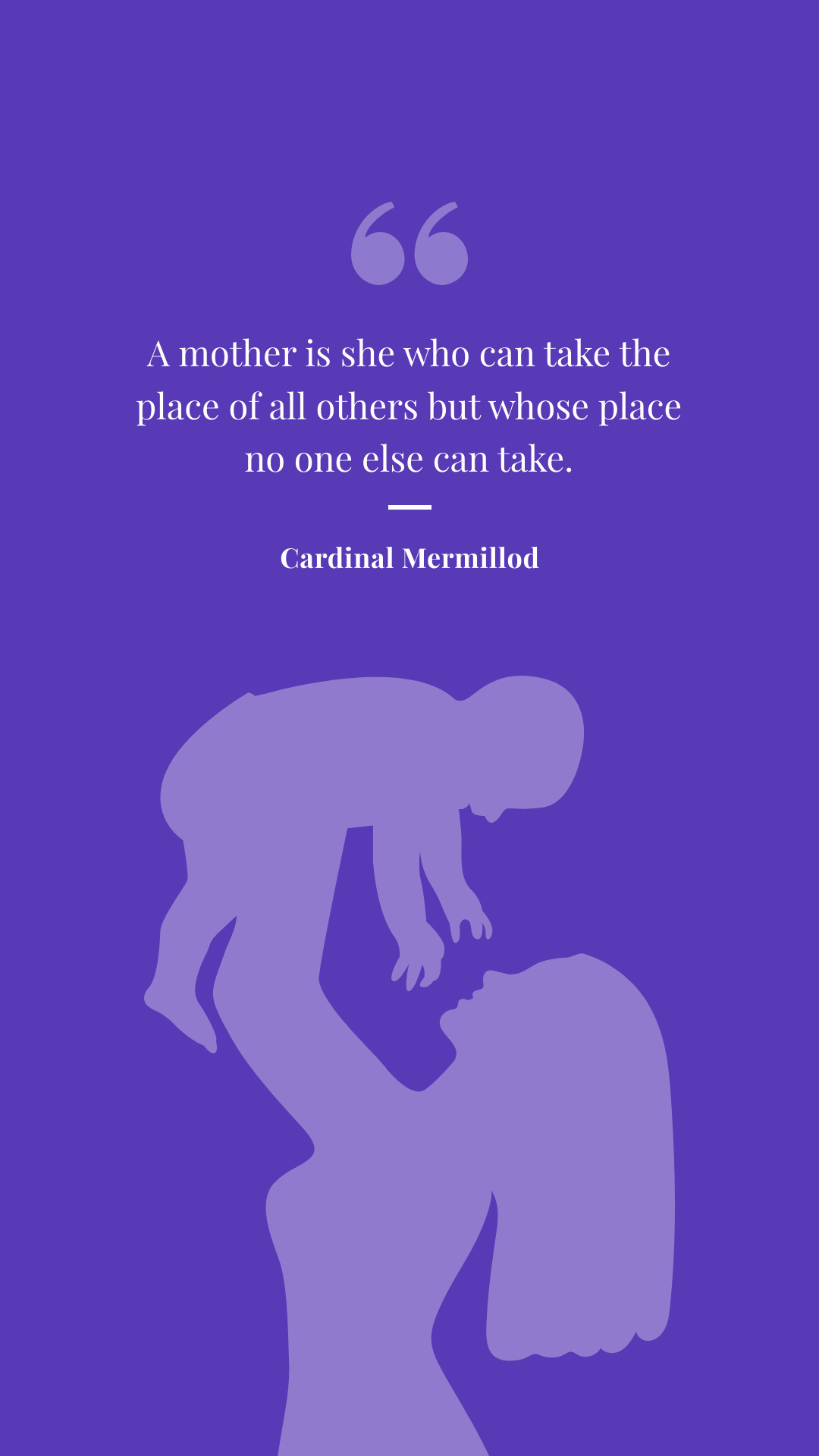 Mother's Day Cardinal Mermillod Quote