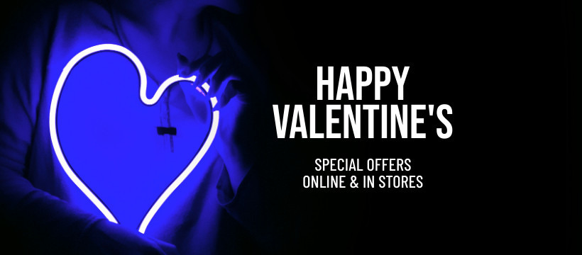 Blue Happy Valentine's Day Offers Inline Rectangle 300x250