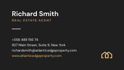 Atlantic Edge Property – Business Card Template 252x144 template
