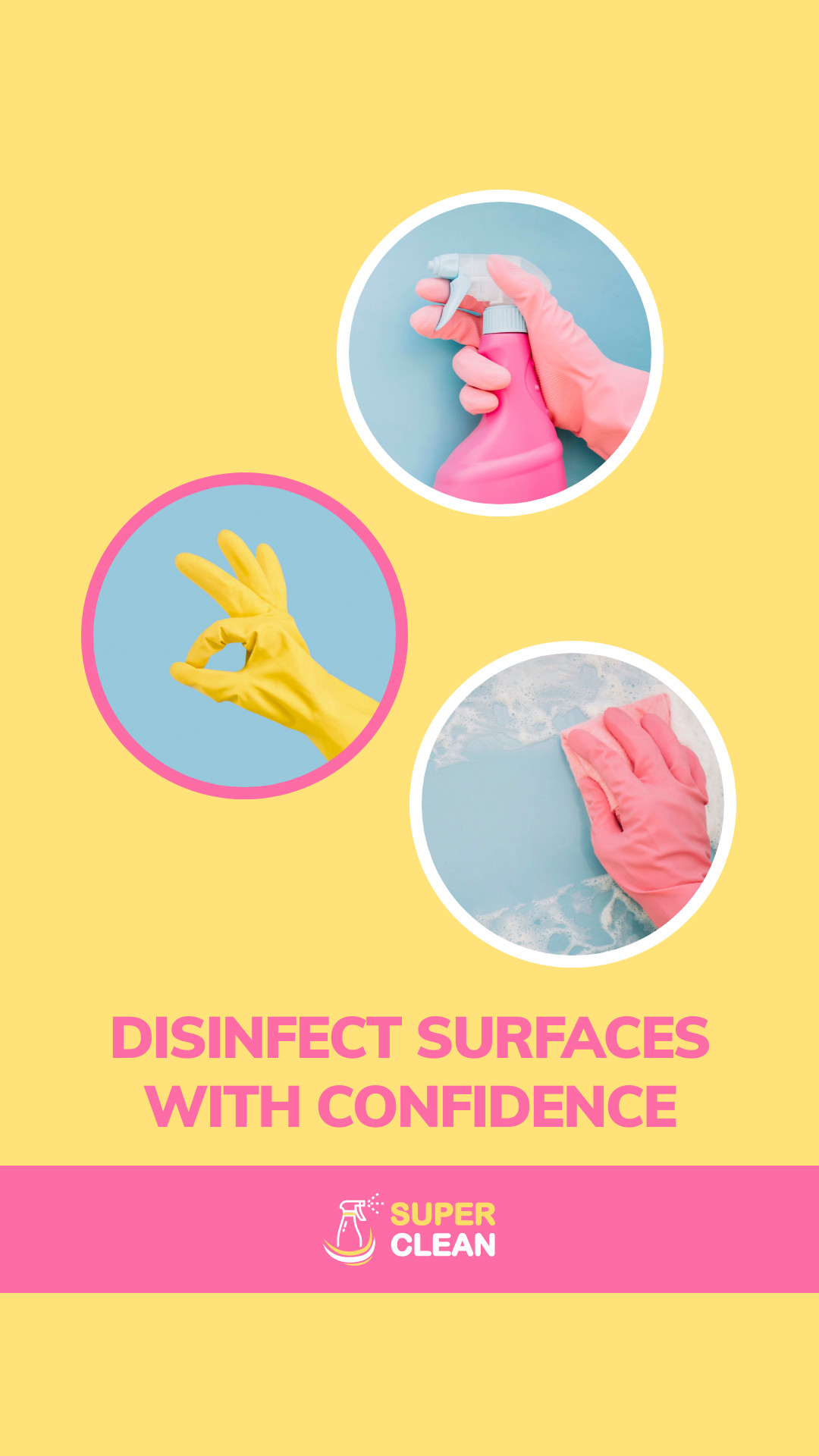 Disinfect Surfaces Cleaning Products