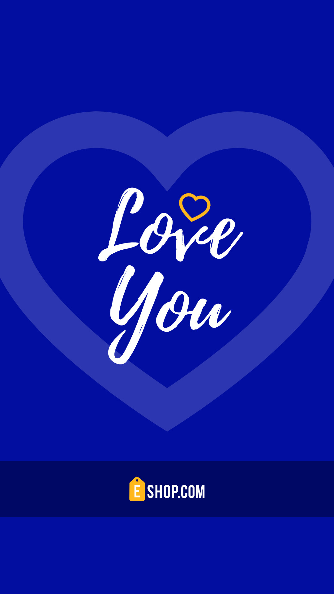 Valentine's Day Blue Love You Facebook Cover 820x360