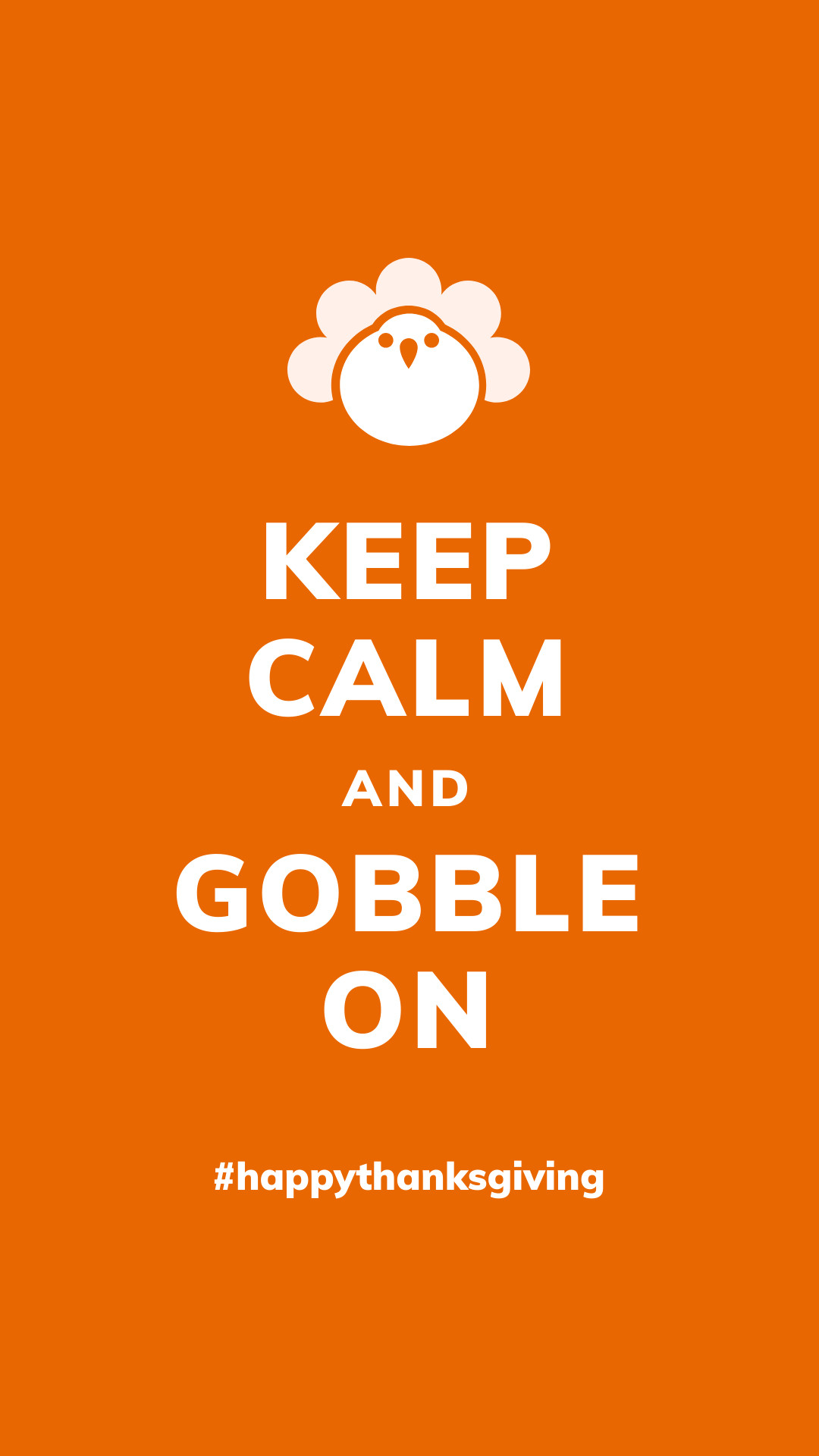 Keep Calm Thanksgiving Ad Template