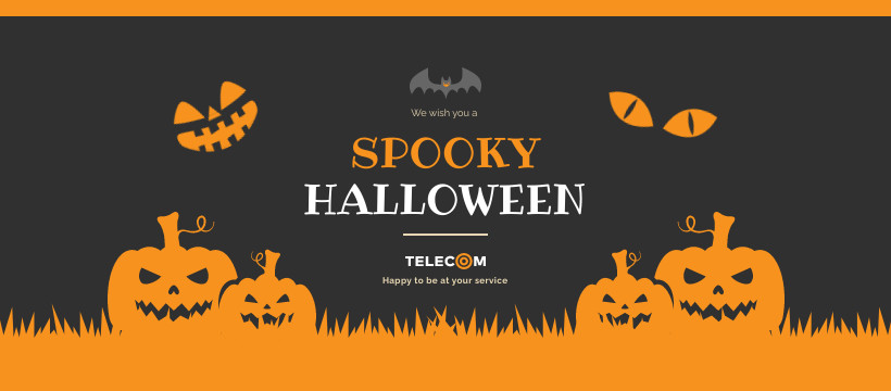 Spooky Halloween Wish Facebook Cover 820x360