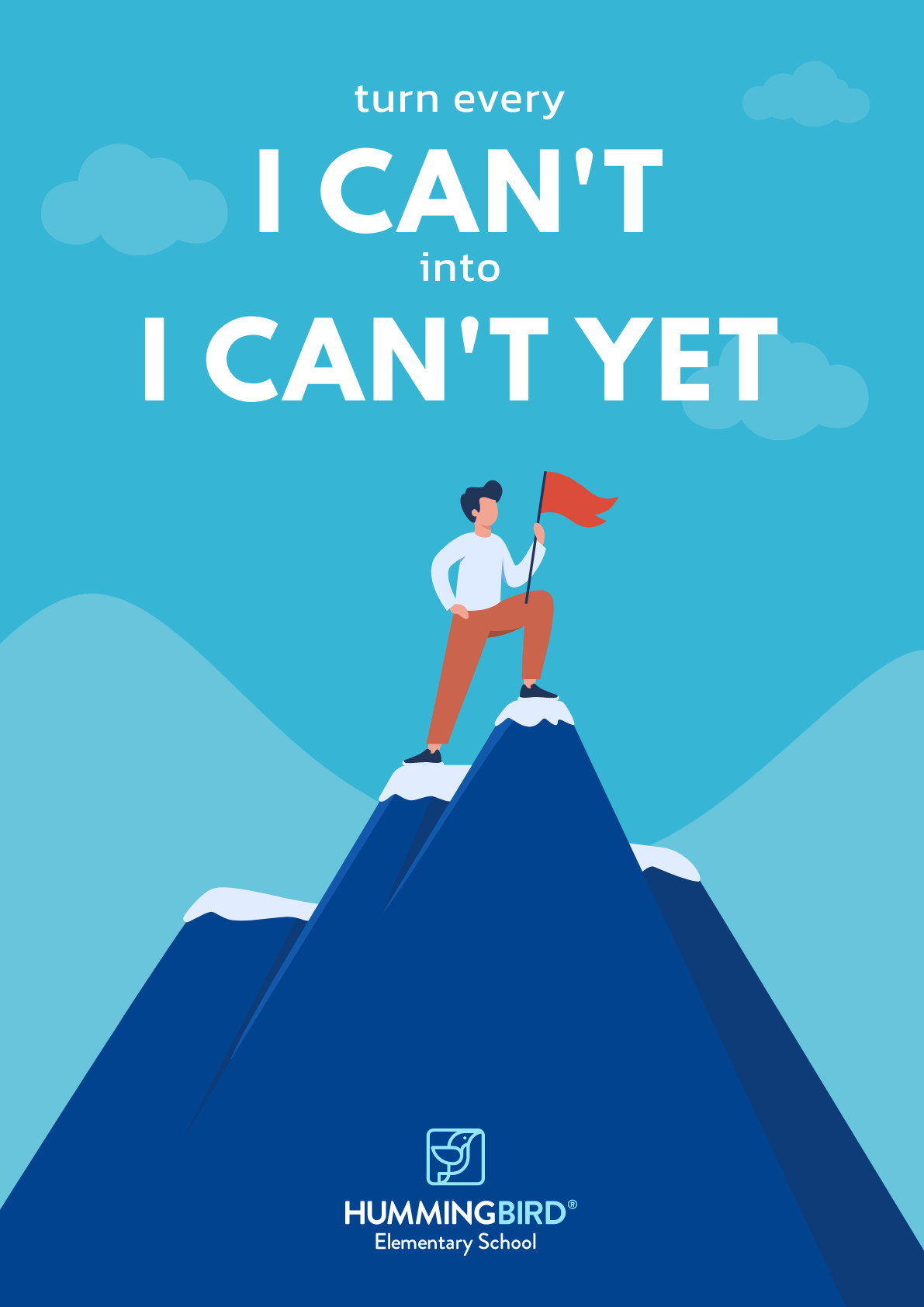 Blue Mountain Motivational School Poster 1191x1684
