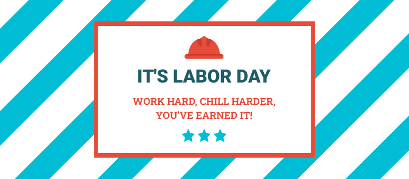 Labor Day Work Hard Chill Harder Facebook Cover 820x360