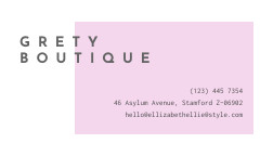 Betty Boutique Apparel – Business Card Template 252x144