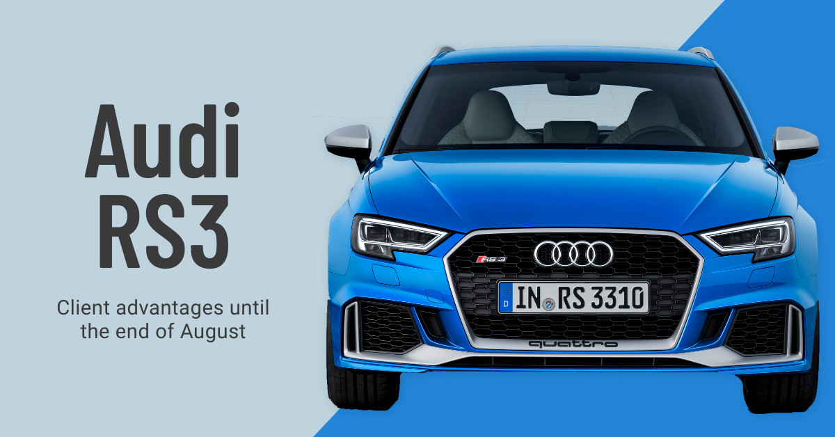 Audi RS3 Client Advantage Car Deals 