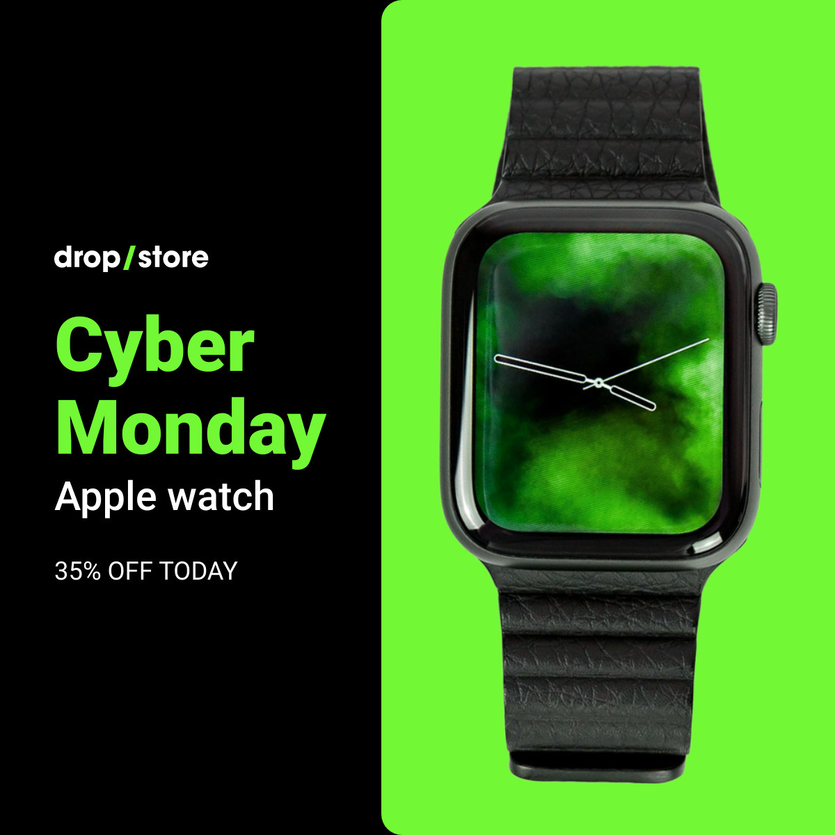 Cyber Monday Green Apple Watch Inline Rectangle 300x250