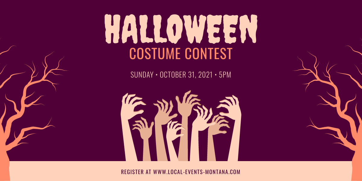 Halloween Costume Contest Montana  Facebook Cover 820x360
